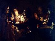 Gerrit van Honthorst The Denial of St Peter oil on canvas